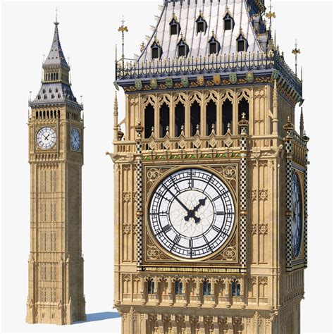 Big Ben Clock Tower Palace Of Westminster 3D Model $179 , 58% OFF