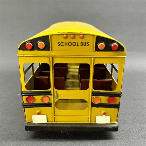 Yellow School Bus I Decorative Metal Car I American School Bus I Gifts ...