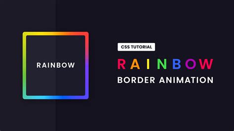 Rainbow Border Animation CSS | CSS Gradient Border