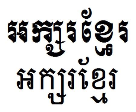 The Khmer Alphabet (Full consonant values)