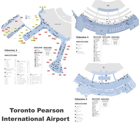 Pearson Airport Terminal 3 Arrivals Directions