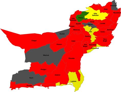 Map of Balochistan province showing selected districts in each zone | Download Scientific Diagram