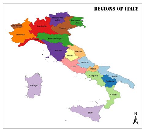 Regions Of Italy Map Of Italy Regions Maps Of World