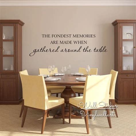 Gather Around The Table Quote Wall Sticker DIY Family Quotes Wall Decal Home Wall Quote Cut ...