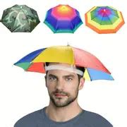 Portable Rain Hat Outdoor Folding Umbrella Fishing Sun Shade Anti-uv Camping Fishing Headwear ...