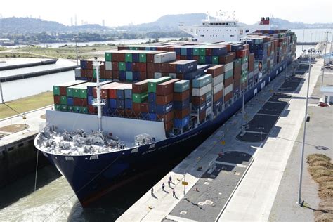 CMA CGM Theodore Roosevelt Breaks Panama Canal Capacity Record on Way ...