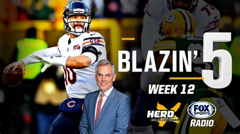 Blazing 5: Colin Cowherd Gives His 5 Best NFL Picks For Week 12 (Nov ...