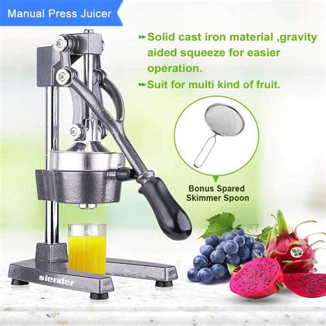 Top 10 Stainless Steel Manual Lever Press Citrus Juicer - Life Maker