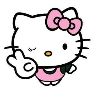 Buy Hello Kitty Wink Peace Svg Png files