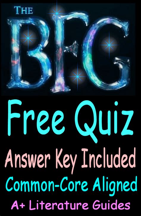 This is a free multiple choice/matching quiz for the first three chapters of The BFG. It also ...