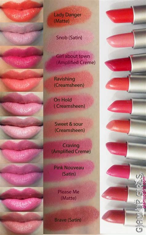 MAC Lipstick Collection Swatches | Mac lipstick, Mac lipstick collection, Mac lipstick shades