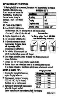 duracell battery recharger instructions | Operating instruct… | Flickr