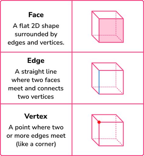 Faces, Edges and Vertices - Worksheets Library