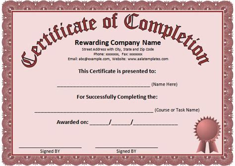 Word Certificate Template - 49+ Free Download Samples, Examples ...