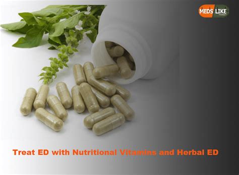 Can you Treat ED with Nutritional Vitamins and Herbal ED Supplements