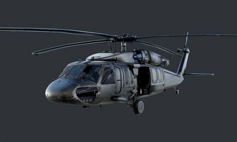 ArtStation - GAME READY Sikorsky UH60 Black Hawk Helicopter Low-poly 3D model | Game Assets