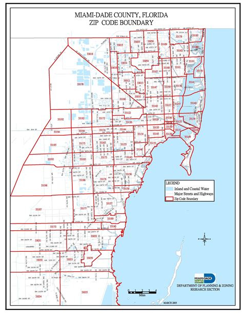 a map of the city of miami, florida with roads and major cities in red