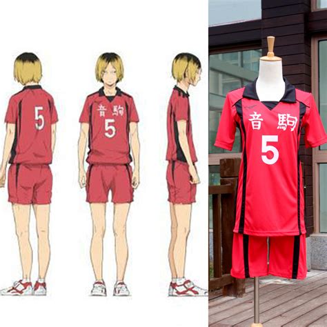 Haikyuu!! Nekoma High School Jersey Uniform No.5 Kenma Kozume Cosplay costume-in Clothing from ...