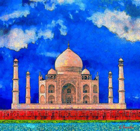 Taj Mahal Painting by George Rossidis - Fine Art America