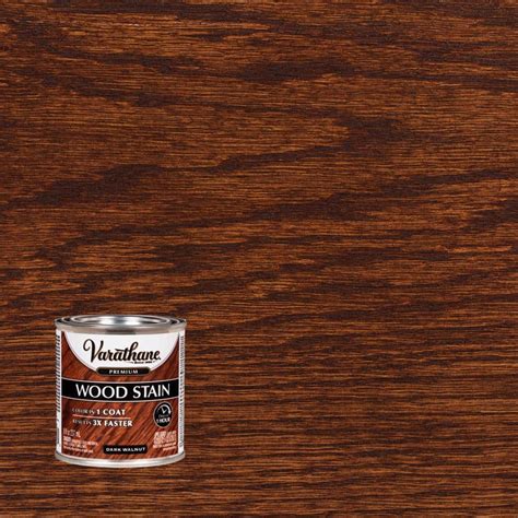 Varathane 8 oz. Dark Walnut Premium Fast Dry Interior Wood Stain 266198 - The Home Depot