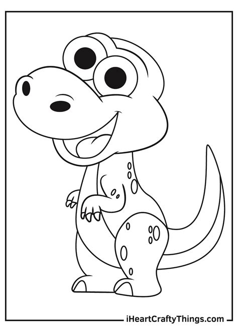 Cute Dinosaur Coloring Pages