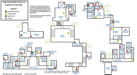 LEGO Harry Potter: Years 1-4 Hogwarts Castle Map Map for Wii by ...