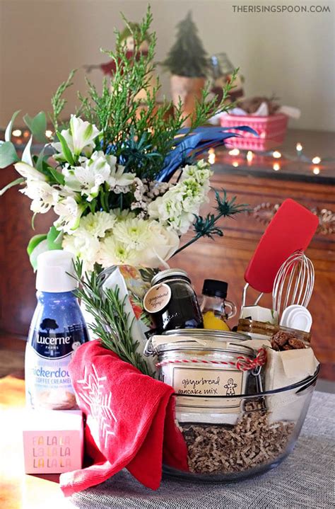 DIY Breakfast Gift Basket with Gingerbread Pancake Mix | The Rising Spoon