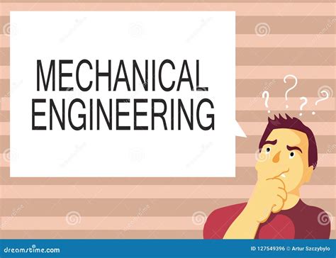 Text Sign Showing Mechanical Engineering. Conceptual Photo Deals with ...