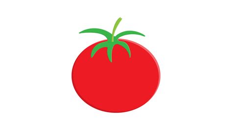 red tomato clip art isolated on white background, tomatos cartoon infographics, illustration ...