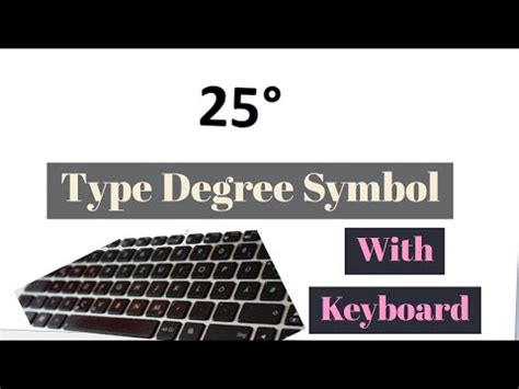 How to type degrees symbol windows - mysteryjza