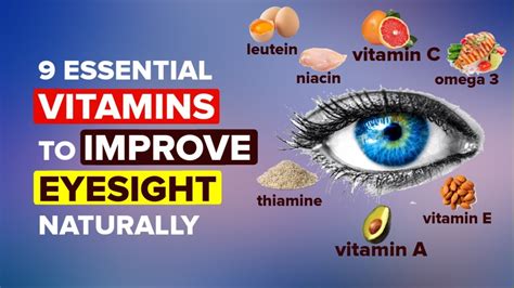 9 Most Essential Vitamins to Improve Eyesight Naturally & Best Foods for Eyes - YouTube