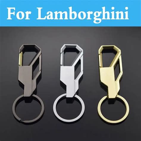 1Pcs Metal 13D Car Keychain Key Chain Key Ring For Lamborghini Aventador Gallardo Murcielago ...