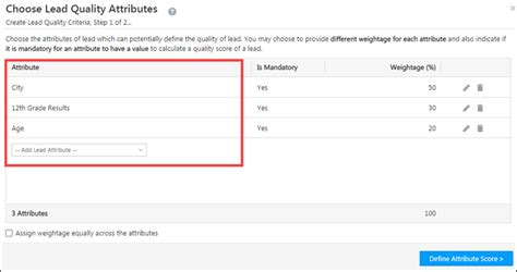 Lead Quality Criteria - Setup - Help & Support