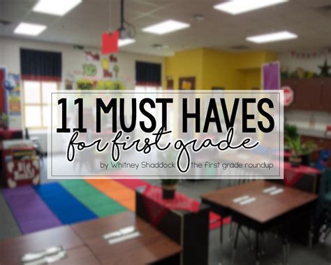 11 Must Haves For Teaching 1st Grade - Firstgraderoundup