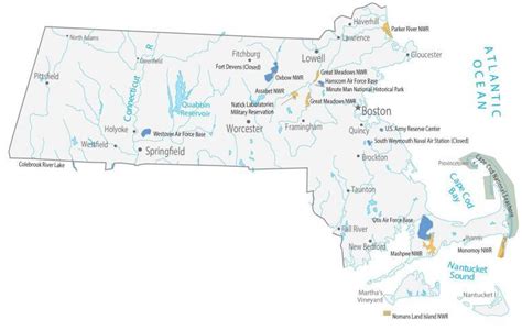 Map of Massachusetts - Cities and Roads - GIS Geography