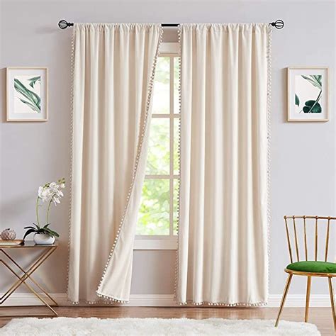 Supreme Cream Living Room Curtains Faux Silk Taffeta