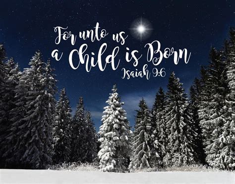 For unto us a child is born – Isaiah 9:6 – Seeds of Faith