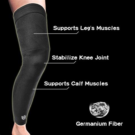 Recovery Leg Sleeves - Compression Full Leg Sleeves (Pair) - Vital Salveo