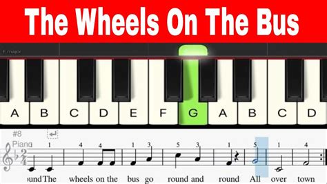 The Wheels On The Bus - Solo Notes - Tutorial Chords - Chordify