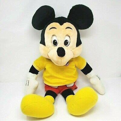 DISNEY VINTAGE TALKING MICKEY MOUSE WORLD OF WONDER STUFFED ANIMAL PLUSH TOY | eBay