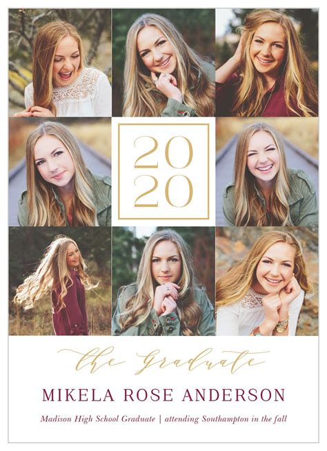 Framed Shots Graduation Announcements | Graduation announcements, School graduation ...