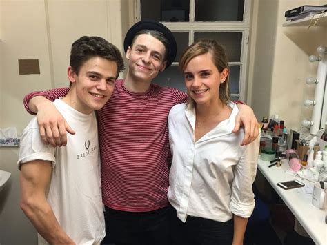 Emma Watson meets Sam Clemmett and Anthony Boyle Harry Potter Cursed ...