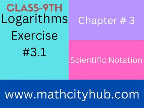 Exercise.3.1: Scientific Notation - Math City Hub