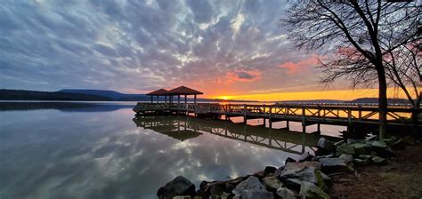 Best part about camping is the sunset. Lake Dardanelle State Park, AR ...