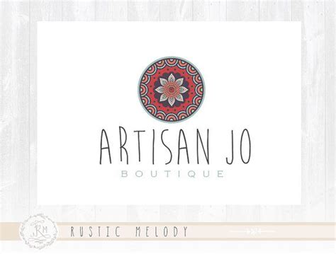 Artisan Logo Design Handmade Logo Rustic Logo Design Boutique Logo ...