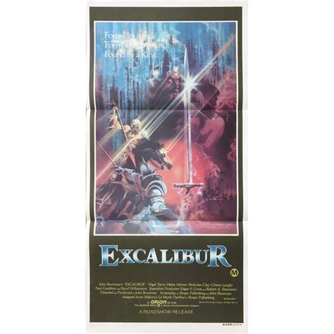 EXCALIBUR Movie Poster 13x30 in.