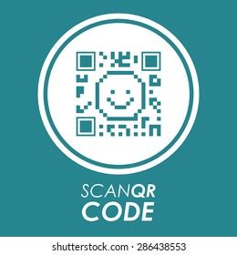 Scan Qr Code Design Over Blue Stock Vector (Royalty Free) 286438553 | Shutterstock