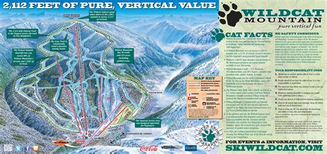 Wildcat Mountain Ski Resort Trail Map • Piste Map • Panoramic Mountain Map