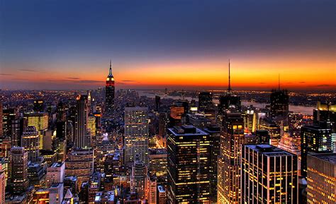 NYC New York City Skyline Sunset Wallpaper, Background | Flickr