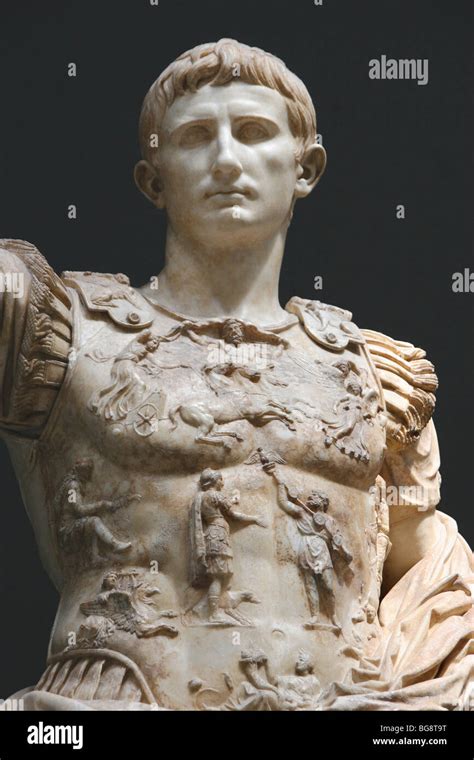 Roman Art. Augustus (61 BC-14 AD). First emperor of the Roman Empire Stock Photo - Alamy